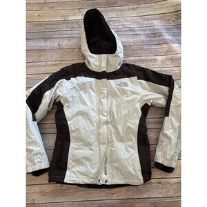 North Face Triclimate Hyvent 3 In 1 Ski Snow Jacket Women’s Small White Brown